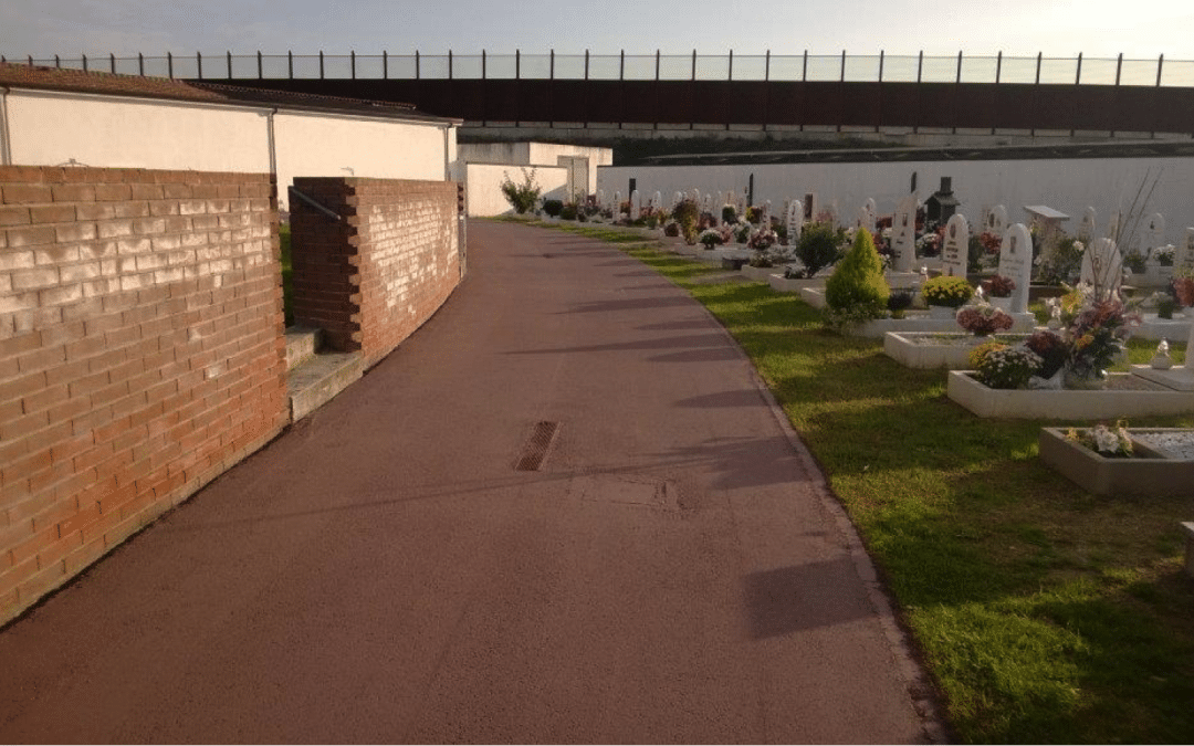 Ripristino vialetti del cimitero di Santa Giustina