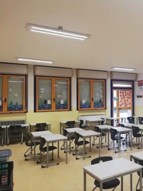 Riqualificazione impianti di illuminazione interna scuole “Delfino”, “A. Manzi”e “Ferrarin”