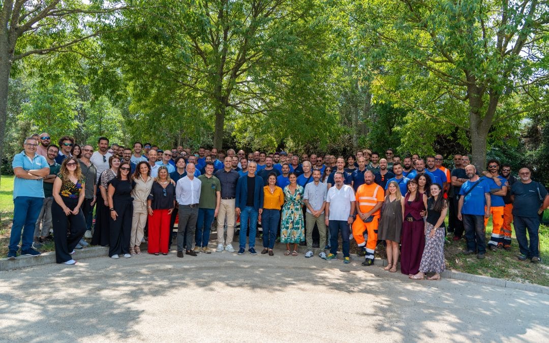 INAUGURATI OGGI, ALLA PRESENZA DEI SINDACI DEI COMUNI SOCI, GLI SPAZI ESTERNI RINNOVATI DELLA SEDE DI ANTHEA CON IL SALUTO E LA DICHIARAZIONE D’INTENTI DELLA NUOVA AMMINISTRATRICE UNICA