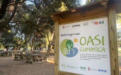Rimini Respira: Inaugurata la nuova “Oasi Climatica Inclusiva”, un rifugio verde nel cuore della città, con l’allestimento curato da Anthea