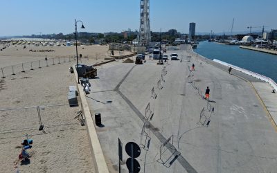 Papa Leone XIV a Rimini: iniziati i lavori di allestimento dell’area in piazzale Boscovich che il 22 agosto accoglierà la messa del Santo Padre